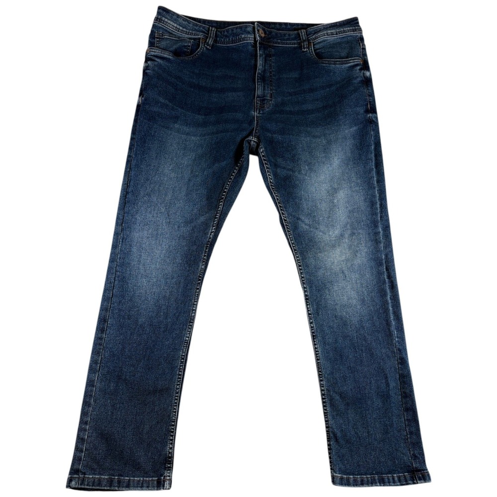 The Perfect Jean NYC Slim Fit Mens 40x30 Blue Denim Dark Wash Cotton Stretch